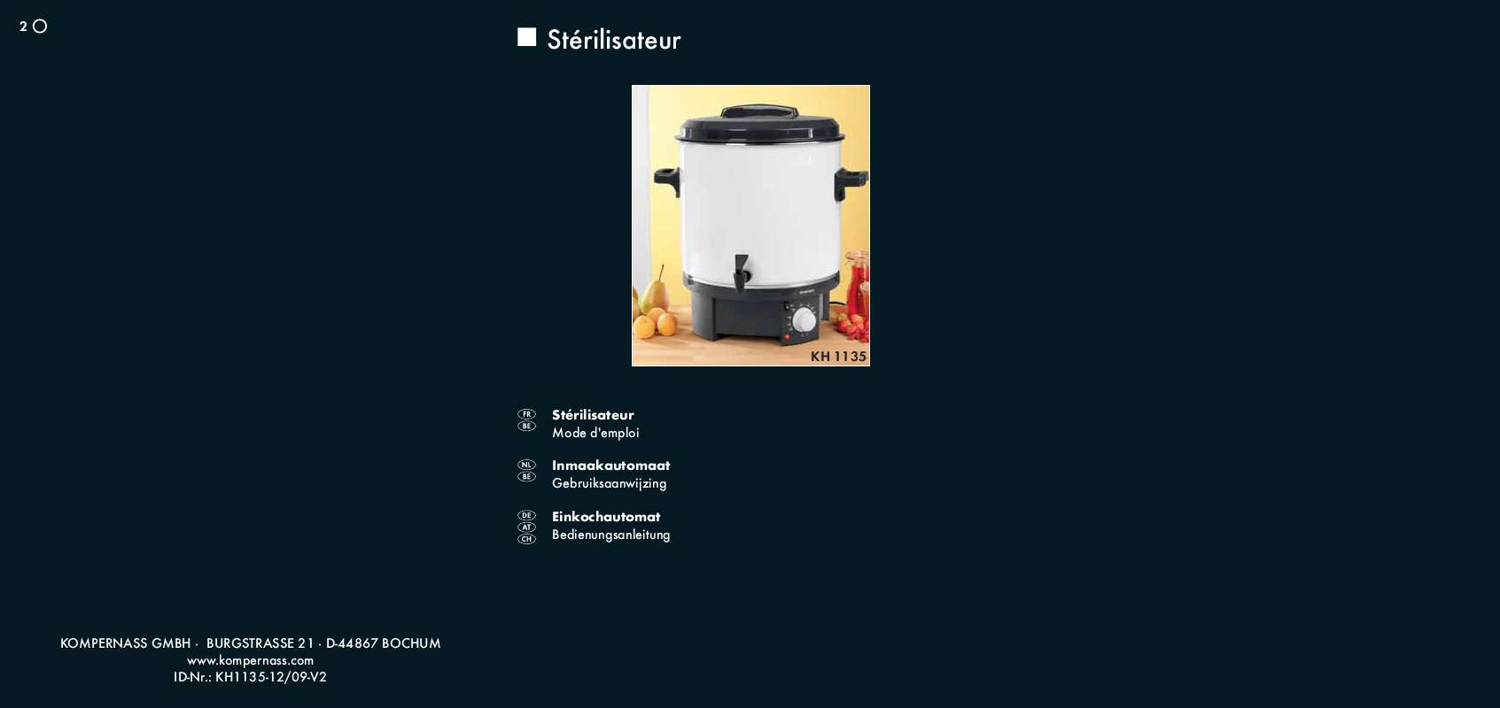 Notice SILVERCREST KH 1135 ELECTRIC JAM MAKER autres Trouver une